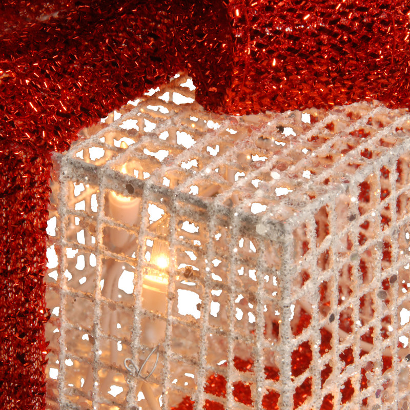 Hashtag Home 3 Piece White Thread Gift Box Lighted Display & Reviews